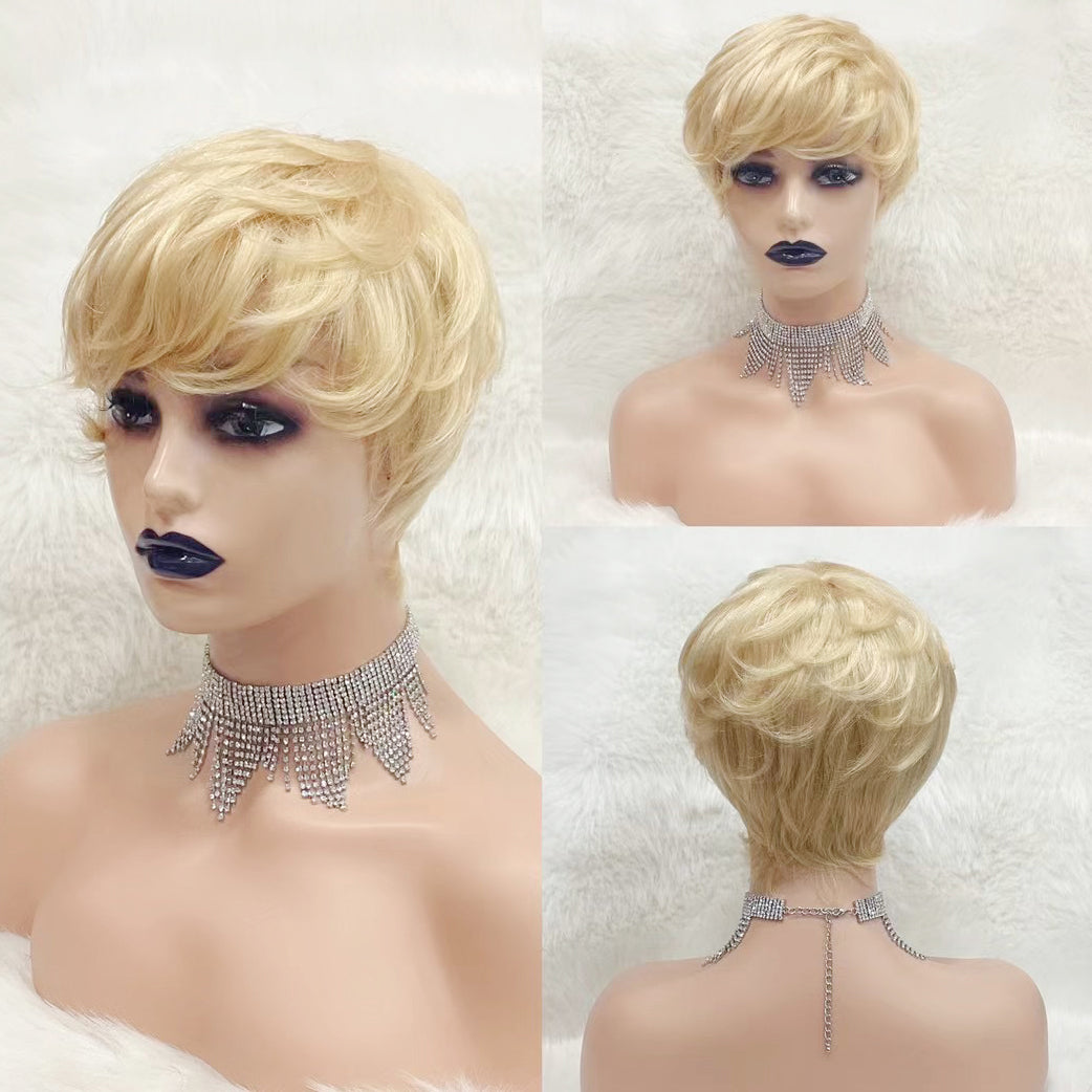 Perruque de cheveux humains Machine, cheveux naturels, 310 couleurs, T1B/BUG