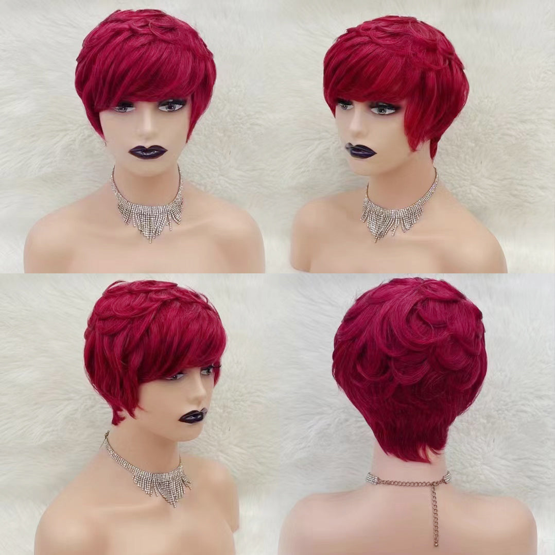 Perruque de cheveux humains Machine, cheveux naturels, 310 couleurs, T1B/BUG
