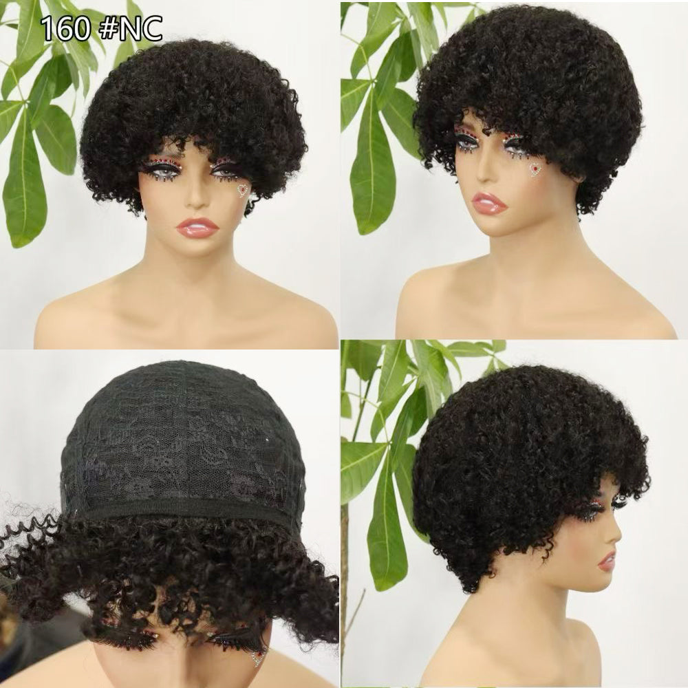 Perruque de cheveux humains Machine, cheveux naturels, 310 couleurs, T1B/BUG