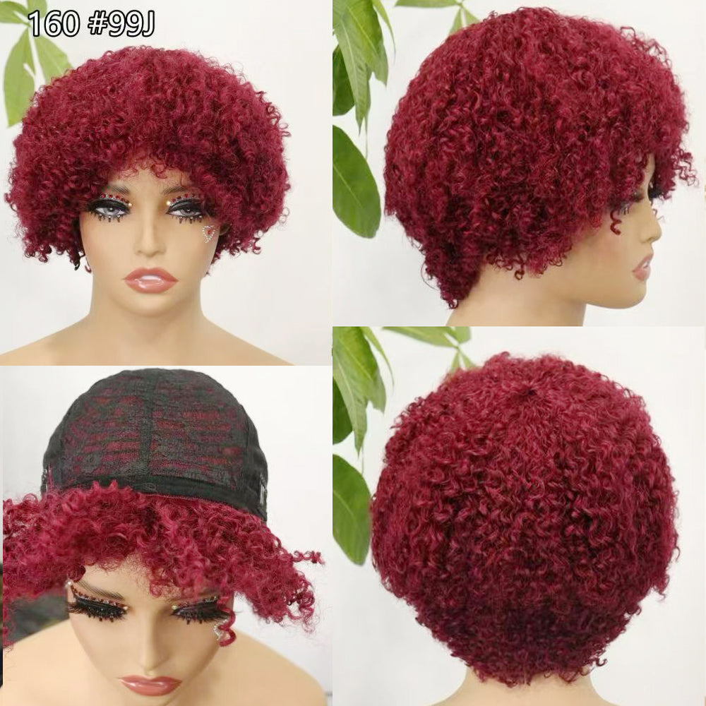 Perruque de cheveux humains Machine, cheveux naturels, 310 couleurs, T1B/BUG