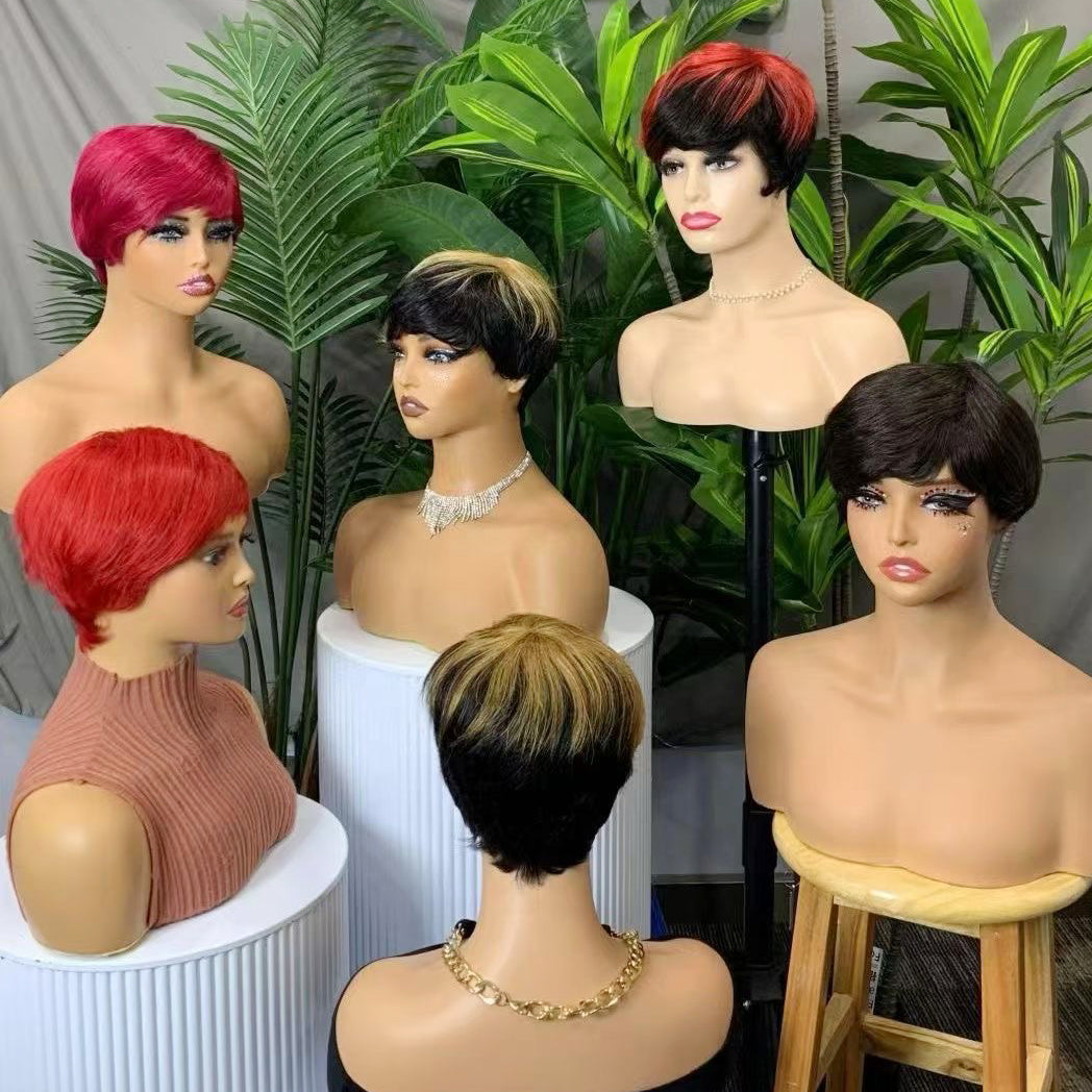 Perruque de cheveux humains Machine, cheveux naturels, 310 couleurs, T1B/BUG
