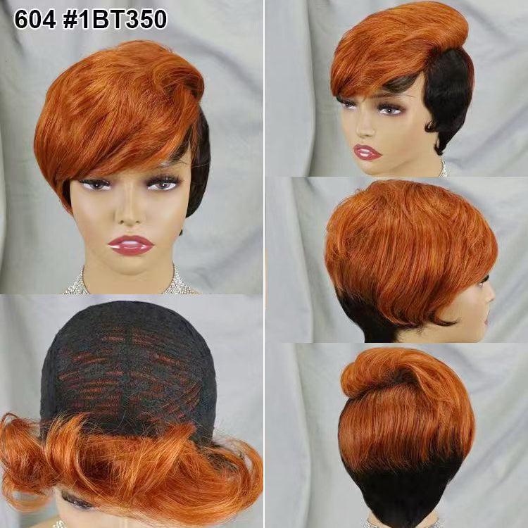 Perruque de cheveux humains Machine, cheveux naturels, 310 couleurs, T1B/BUG