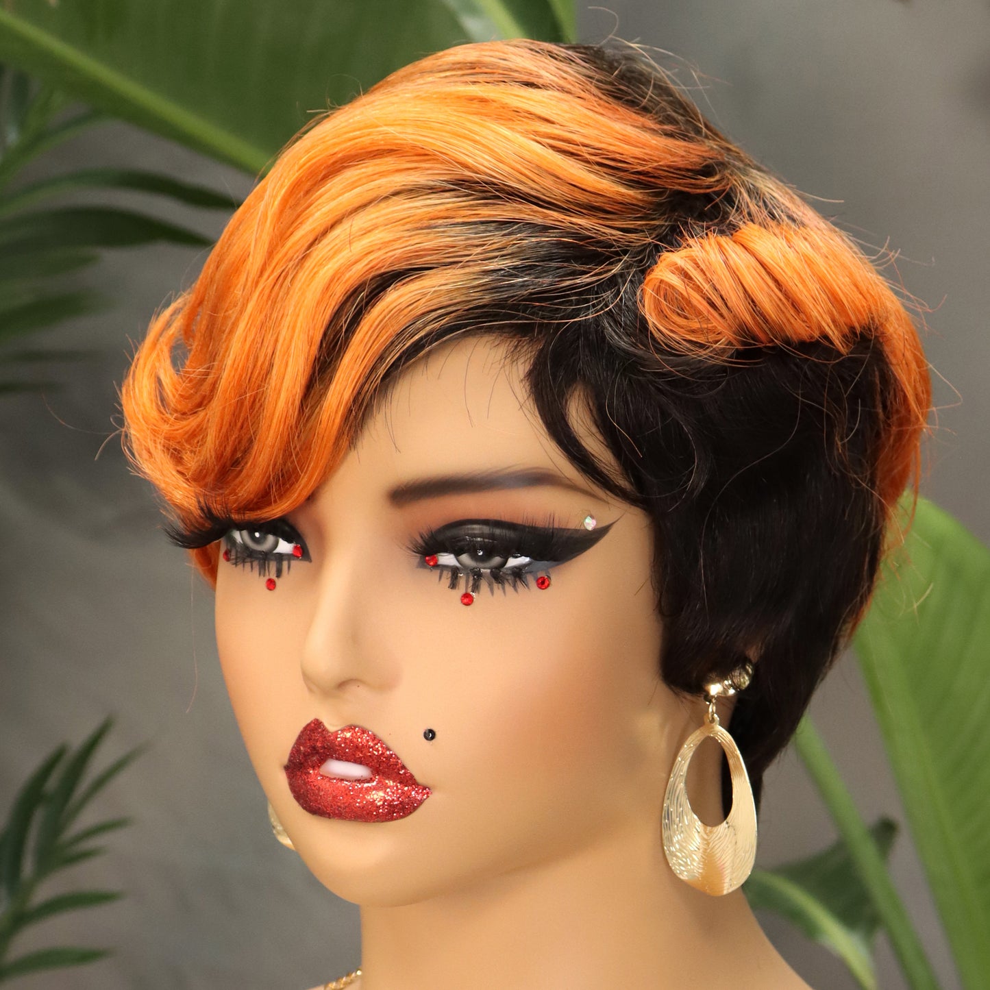 Perruque de cheveux humains Machine, cheveux naturels, 310 couleurs, T1B/BUG