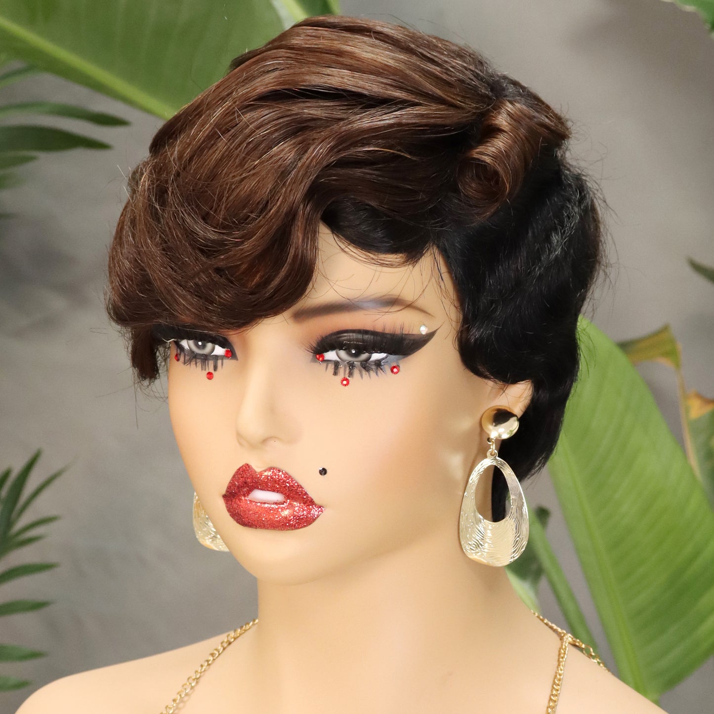 Perruque de cheveux humains Machine, cheveux naturels, 310 couleurs, T1B/BUG