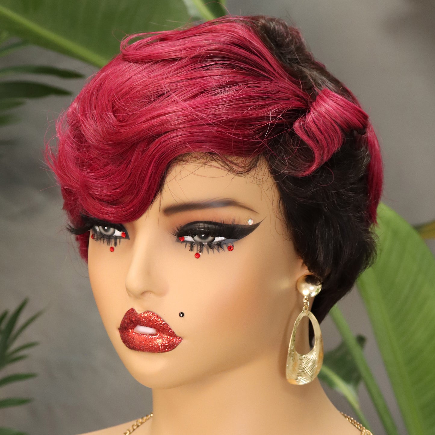 Perruque de cheveux humains Machine, cheveux naturels, 310 couleurs, T1B/BUG