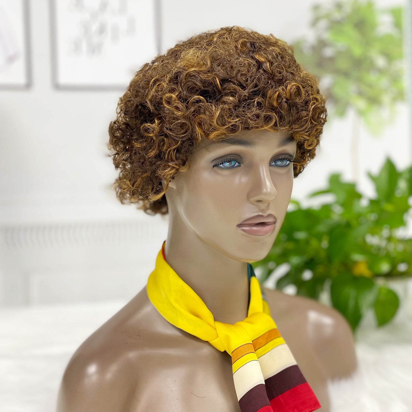 W679 Machine Human Hair Wig Color P4/30#