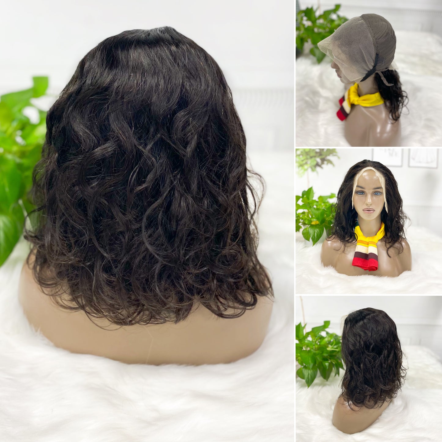 13*4 Lace Wig Body Wave  Brazilian Natural Human Hair Wig Color NC 250% Density