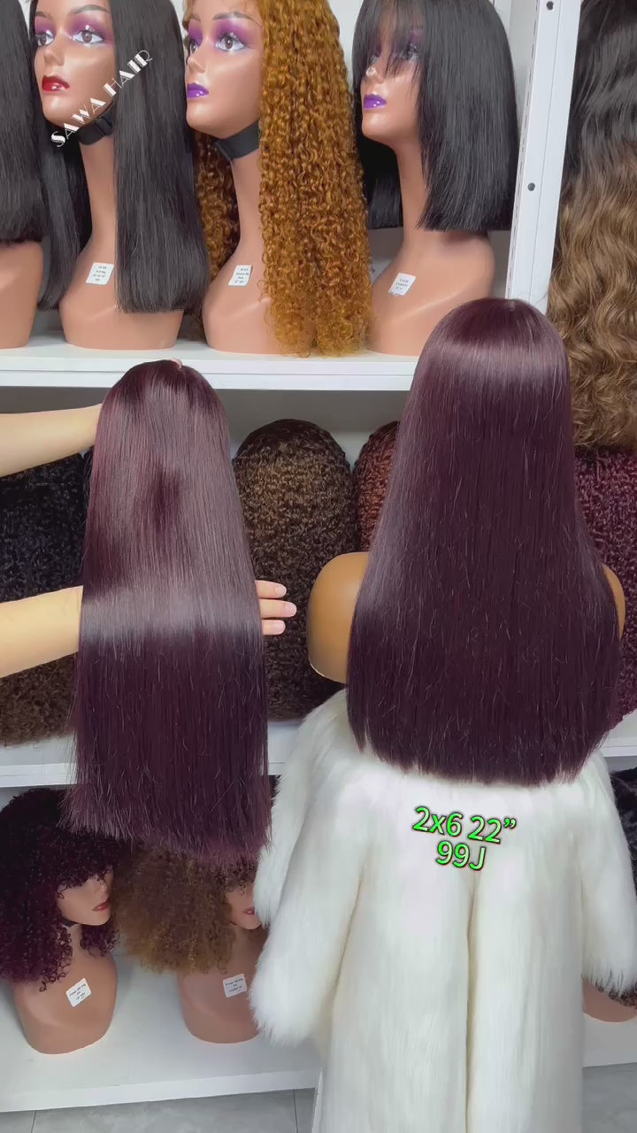 Color 2x6&2x6 HD Wig