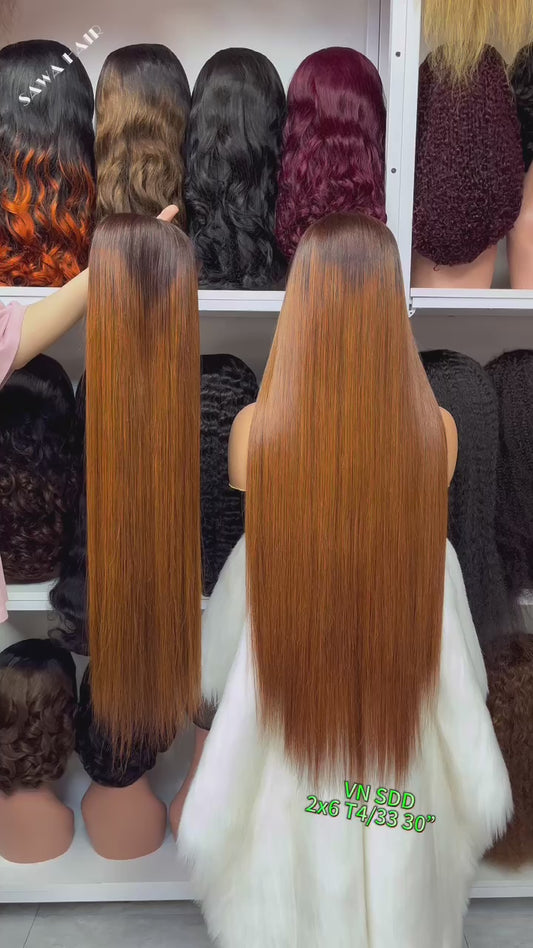 Couleur naturelle droite de perruques de cheveux humains de Vierge de couleur naturelle de perruque de dentelle de 13*4 HD HD