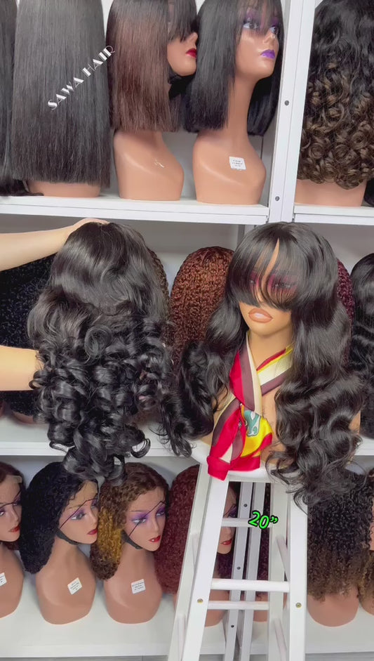 Double Drawn 5x5 Glueless Lace Wig Full Body Human Hair Wig 20" Natural Color