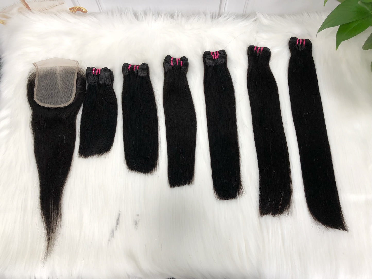 Double Drawn Hair Straight 100% Virgin Natural Human Hair