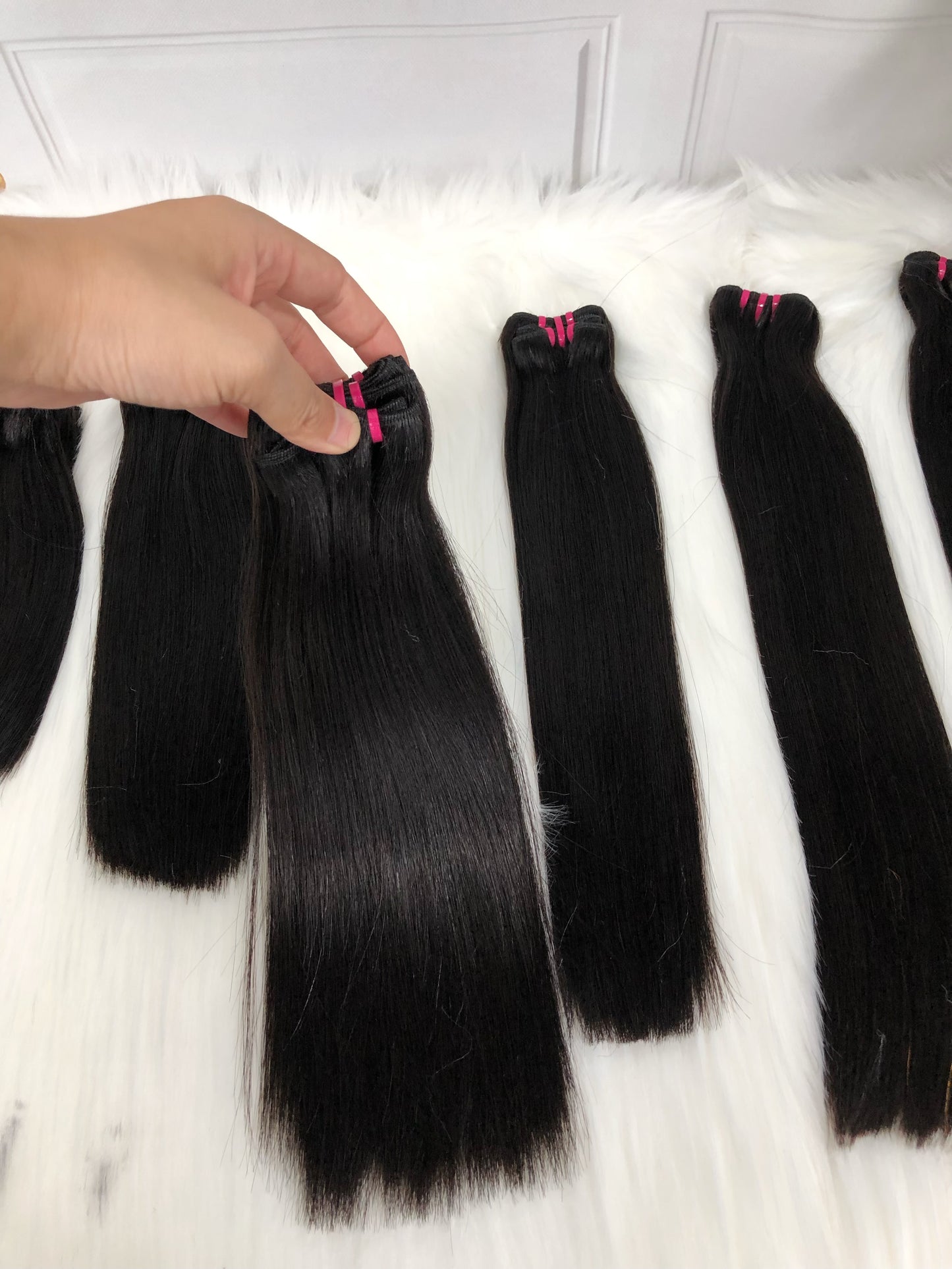 Double Drawn Hair Straight 100% Virgin Natural Human Hair