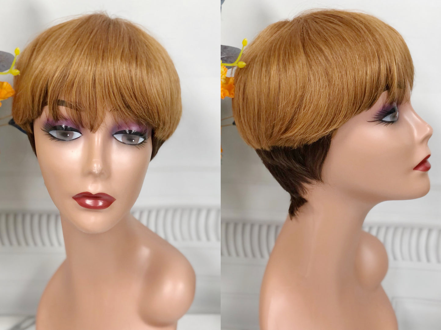 SX513 Machine Human Hair Wig Natural Hair Wigs