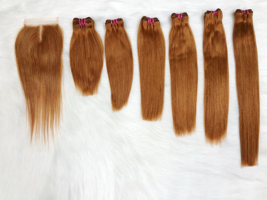 Double Drawn Hair Straight 100% Virgin Natural Human Hair