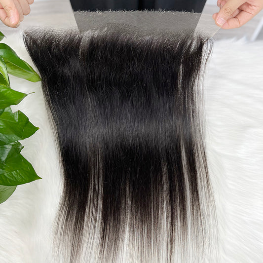 13*4 HD Lace Frontal Straight 100% Natural Human Hair Natural Color 10"-26"