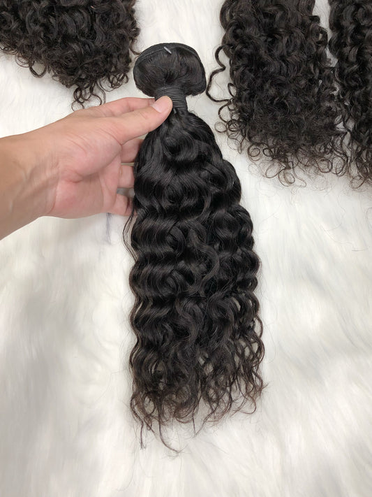 10A Natural Hair Bundles Water Wave Virgin Woman Human 10inch-42inch