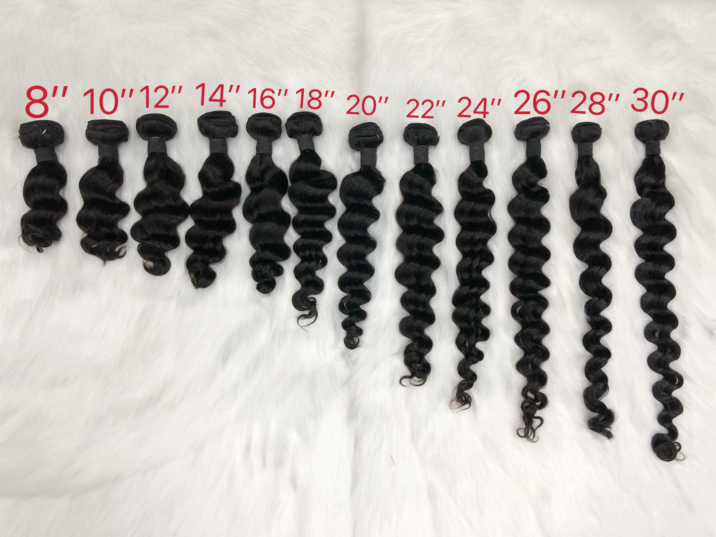 10A Natural Hair Bundles Loose Deep  Virgin Woman Human 10inch-42inch