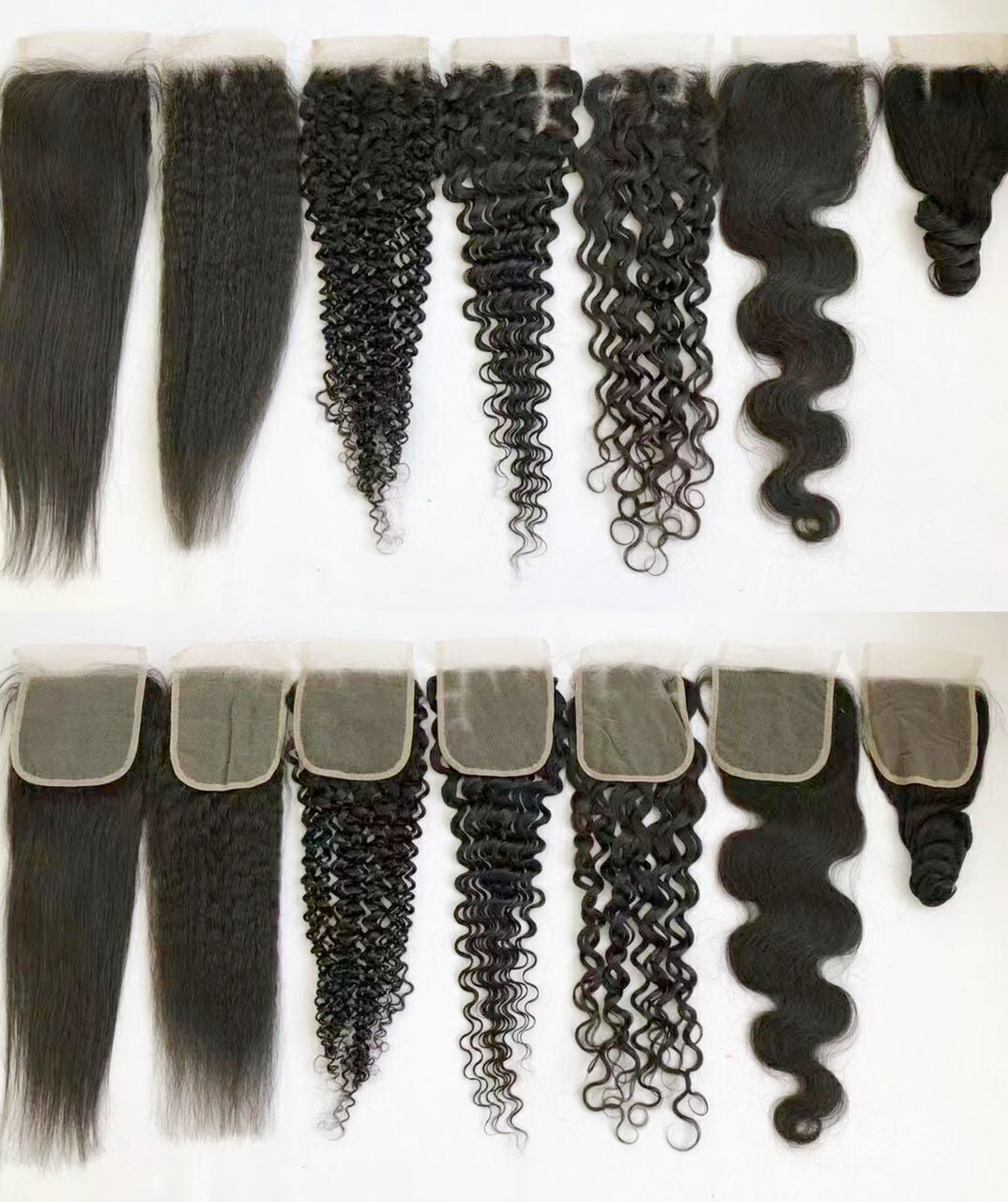 4*4 Lace Closure 100% Natural Virgin Human Hair Natural Color 8"-24"