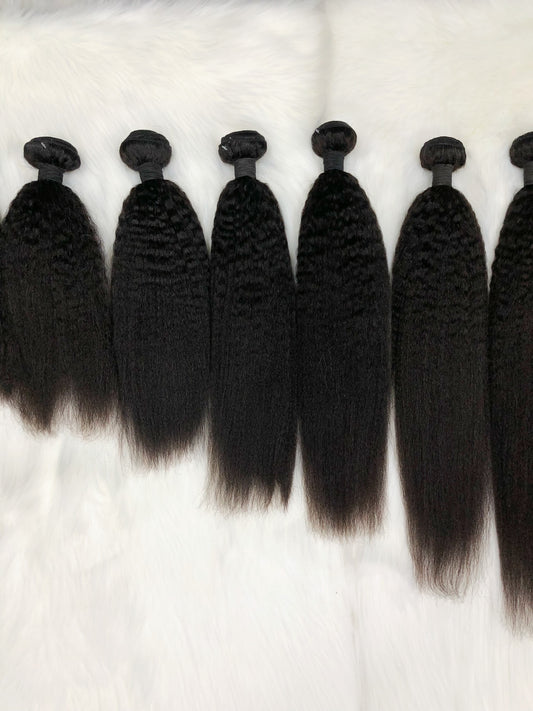 10A Natural Hair Bundles Kinky Straight  Virgin Woman Human 10inch-42inch