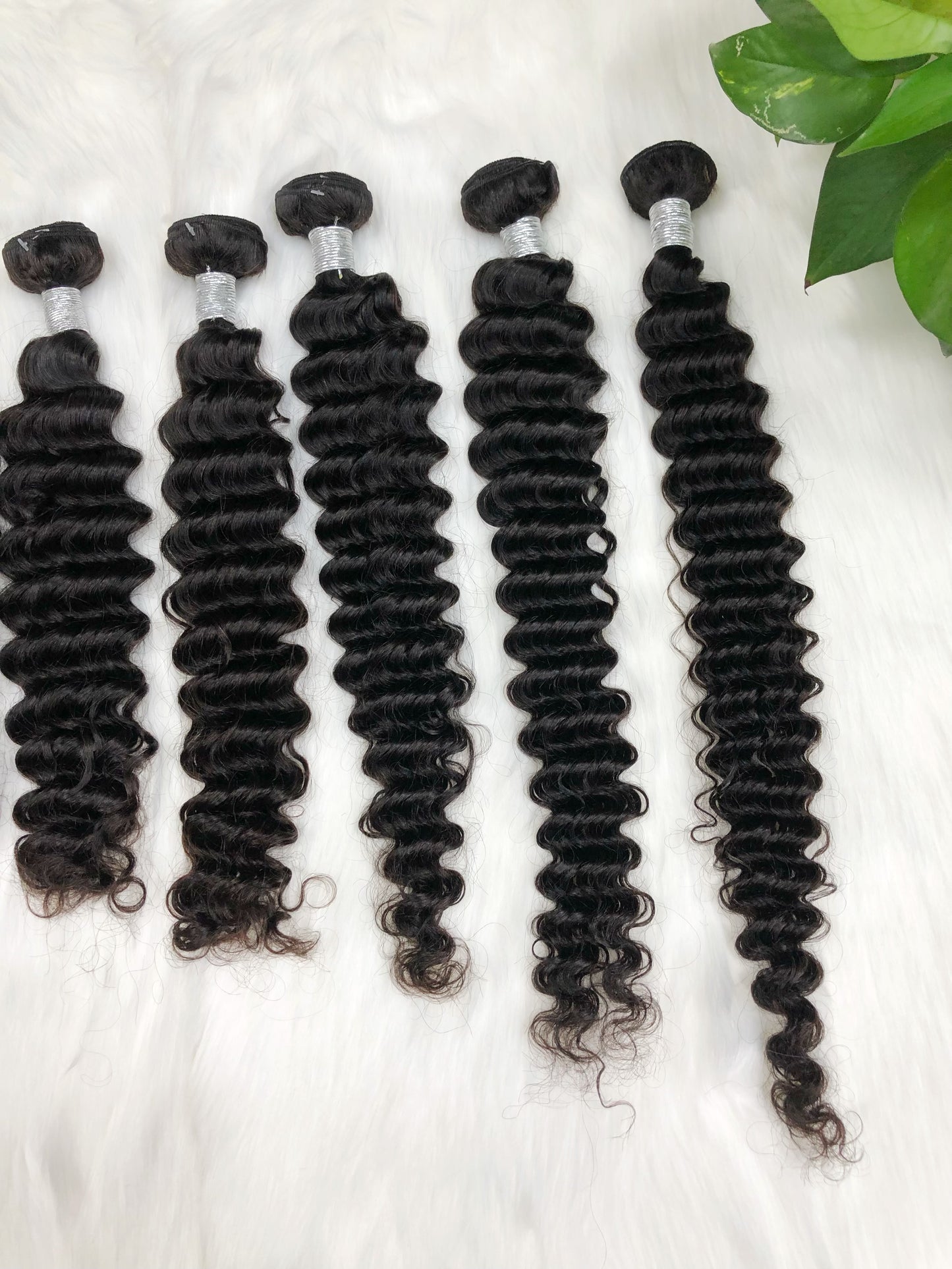 12A Natural Hair Bundles Deep  Wave Virgin Woman Human