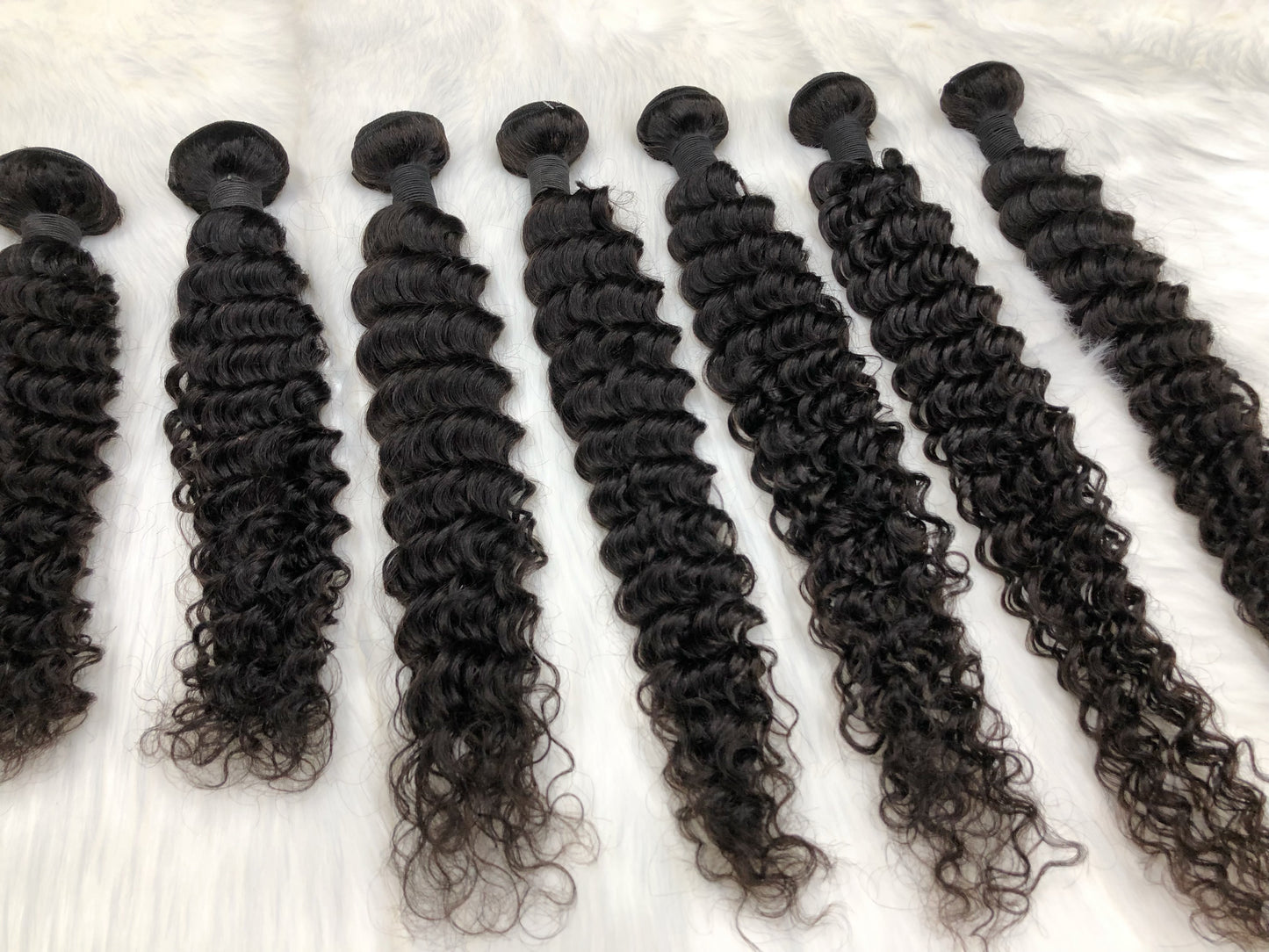 10A Natural Hair Bundles Deep Wave Virgin Woman Human 10inch-42inch